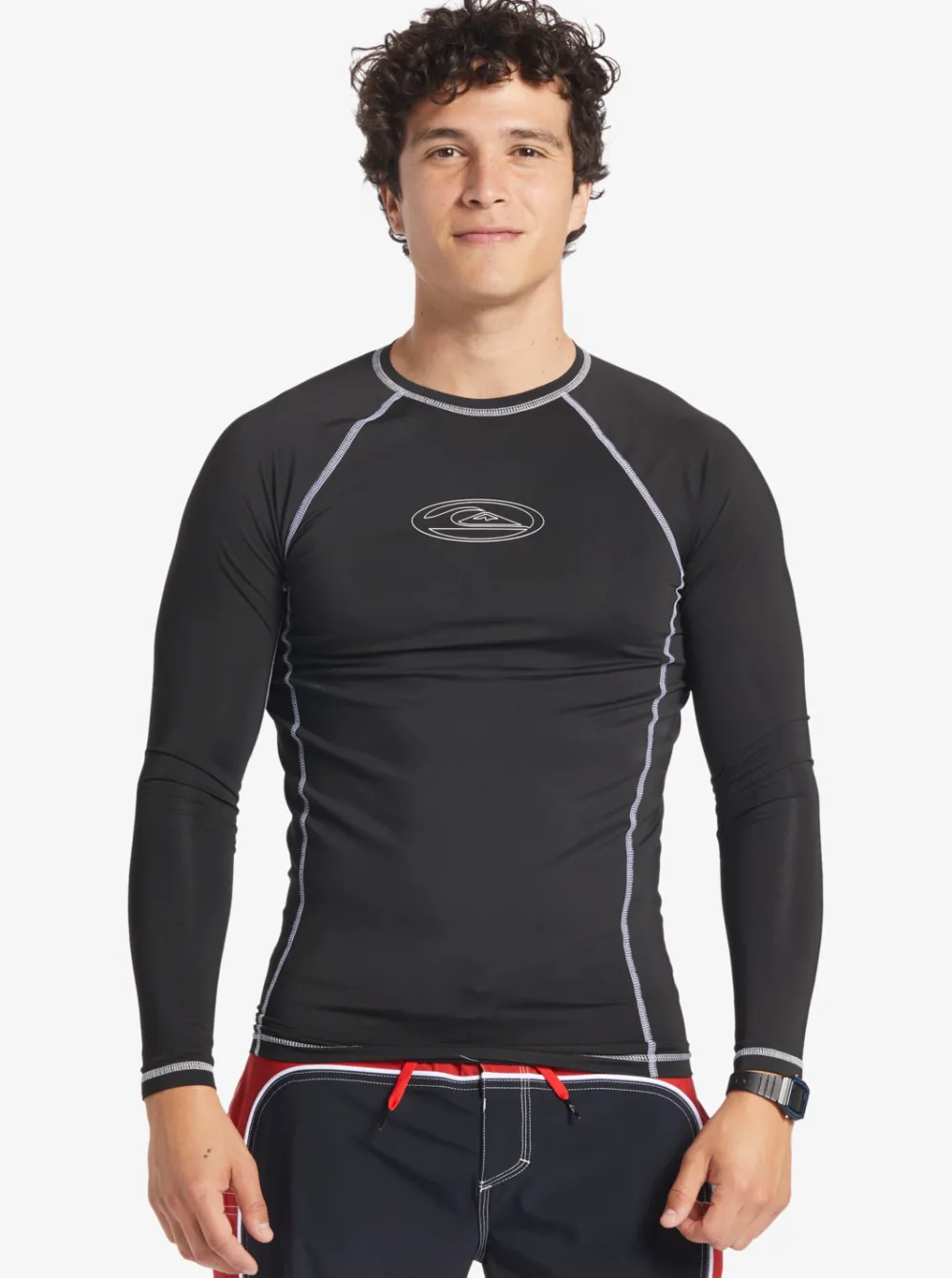 Quiksilver Rashguards|Saturn Protection Long Sleeve Upf 50 Rashguard For Men Black
