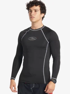 Quiksilver Rashguards|Saturn Protection Long Sleeve Upf 50 Rashguard For Men Black