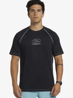Quiksilver Rashguards|Saturn Surf Tee Short Sleeve Surf Tee Black