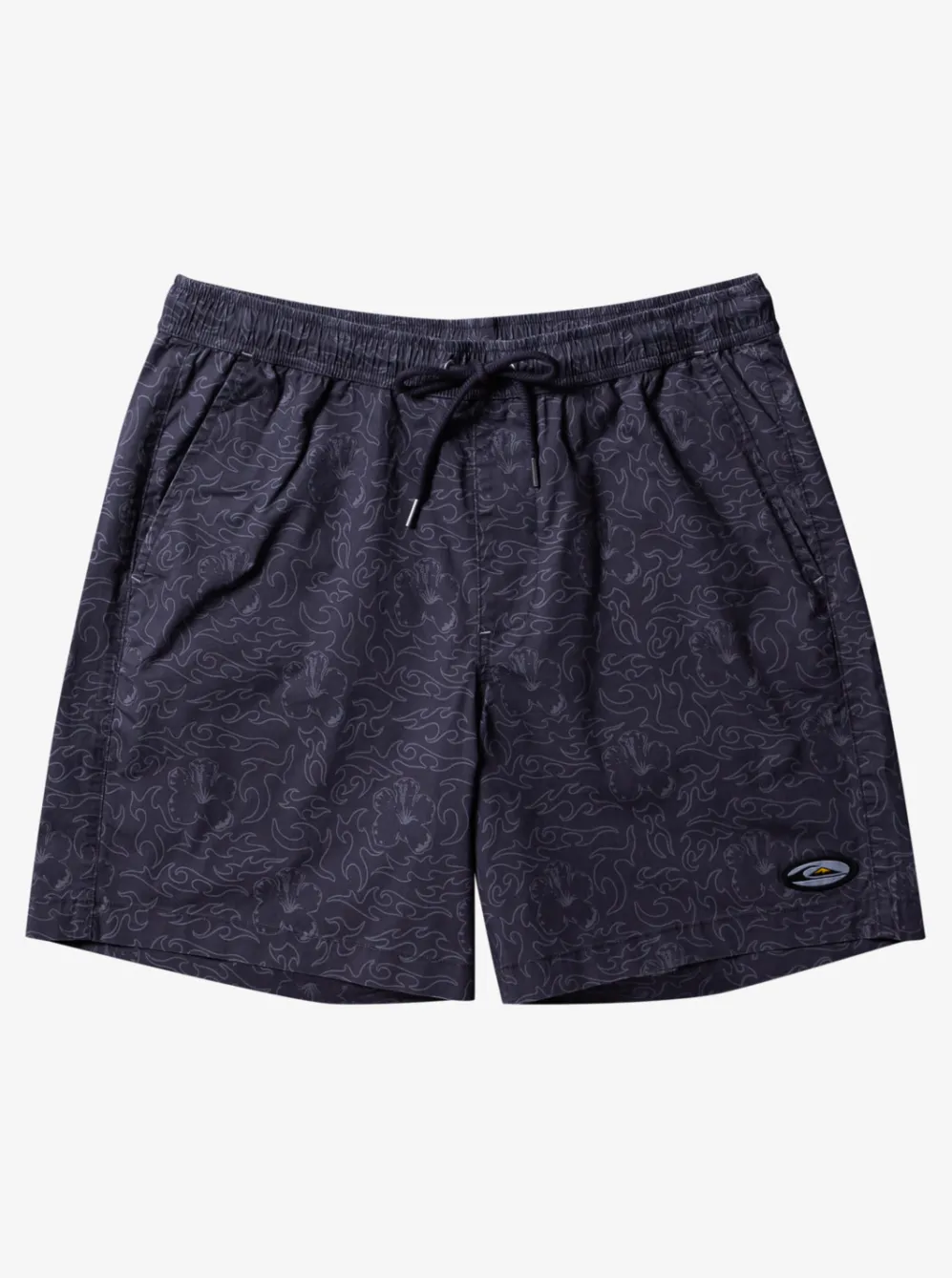 Quiksilver Shorts & Amphibians|Saturn Taxer 18" Elastic Shorts Tarmac Tribal Floral
