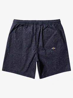 Quiksilver Shorts & Amphibians|Saturn Taxer 18" Elastic Shorts Tarmac Tribal Floral