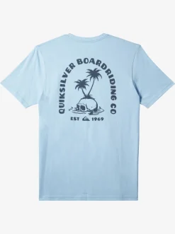 Quiksilver Tees|Skull Island T-Shirt Clear Sky