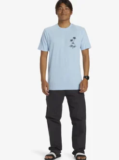 Quiksilver Tees|Skull Island T-Shirt Clear Sky