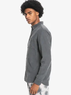 Quiksilver Shirts & Polos|Smoke Trail Long Sleeve Shirt Iron Gate