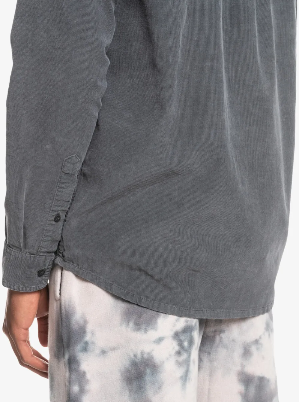 Quiksilver Shirts & Polos|Smoke Trail Long Sleeve Shirt Iron Gate