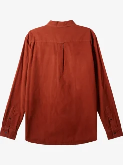Quiksilver Shirts & Polos|Smoke Trail Long Sleeve Shirt Baked Clay