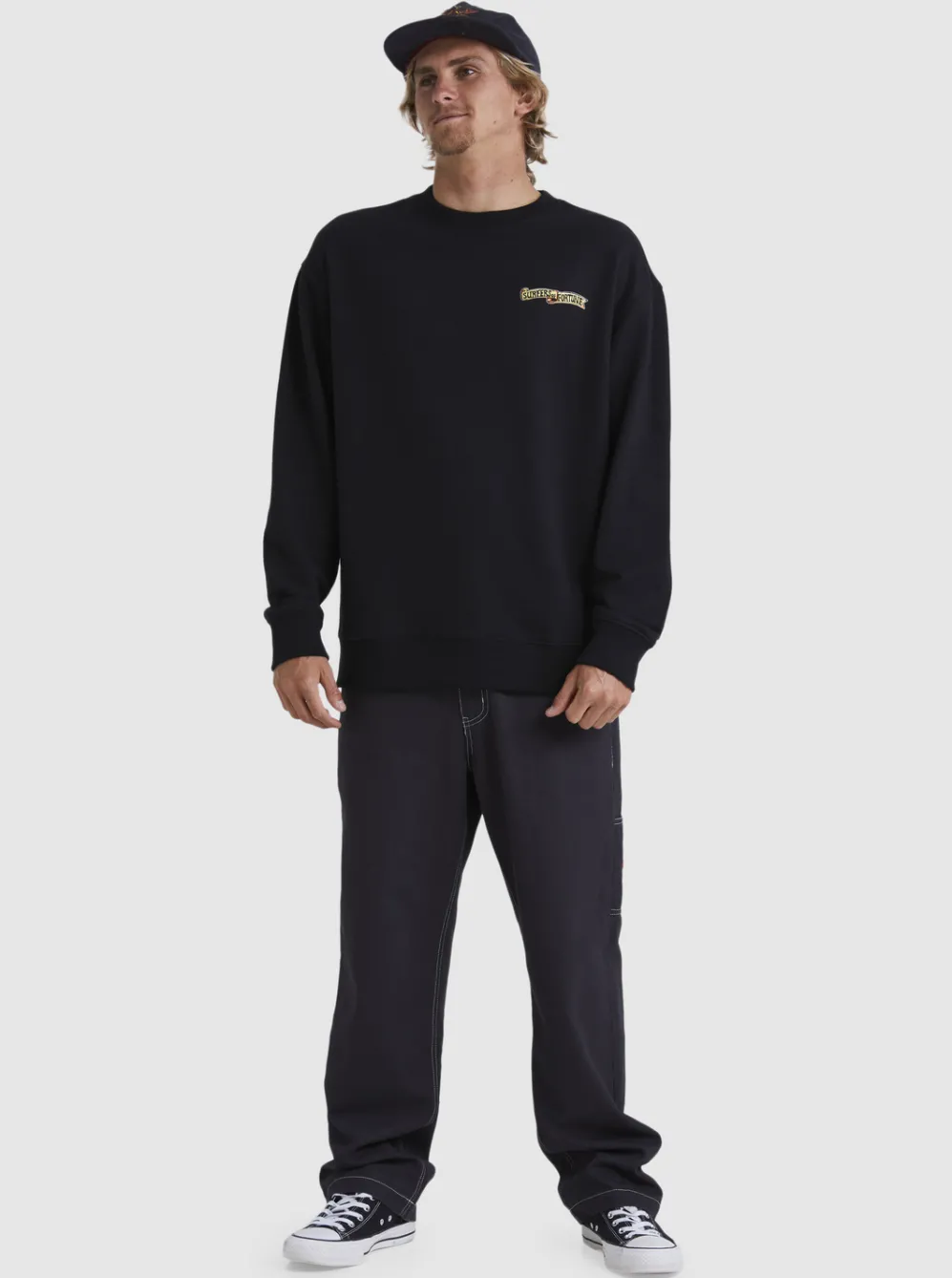 Quiksilver Sweatshirts & Hoodies|Sof Sweatshirt Black
