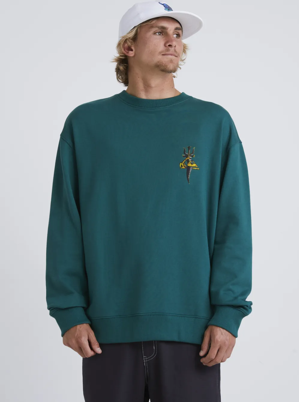 Quiksilver Sweatshirts & Hoodies|Sof Sweatshirt Smoke Pine