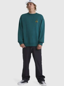 Quiksilver Sweatshirts & Hoodies|Sof Sweatshirt Smoke Pine