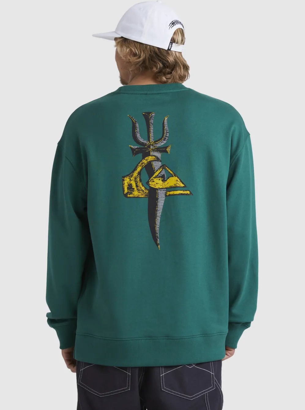 Quiksilver Sweatshirts & Hoodies|Sof Sweatshirt Smoke Pine