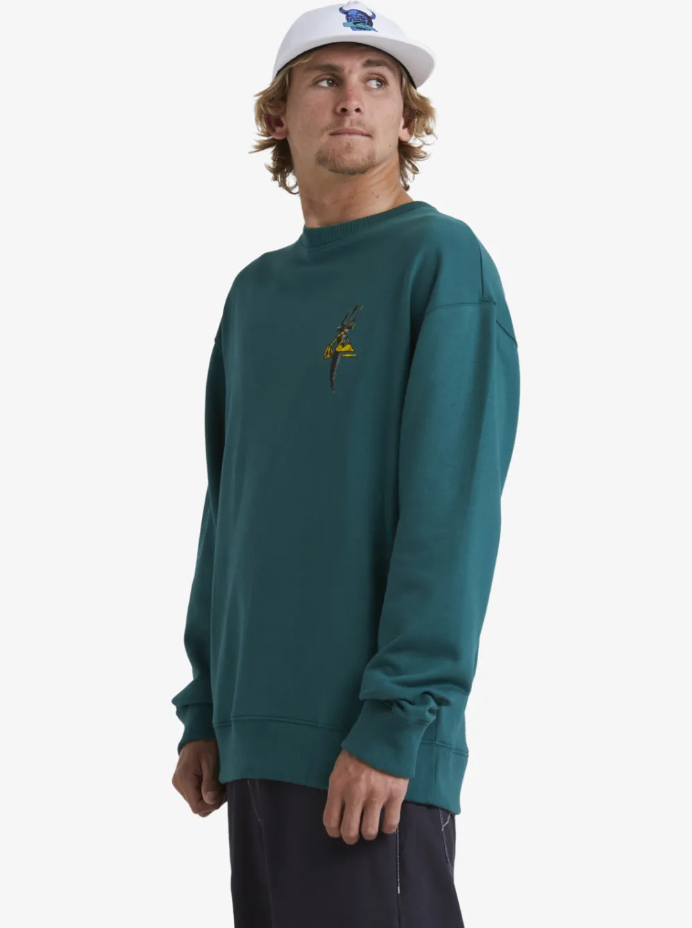 Quiksilver Sweatshirts & Hoodies|Sof Sweatshirt Smoke Pine