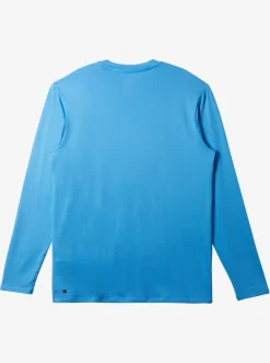 Quiksilver Rashguards|Solid Streak Long Sleeve Upf 50 Surf Tee Azure Blue
