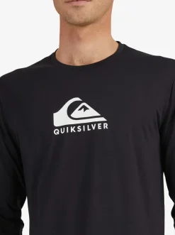 Quiksilver Rashguards|Solid Streak Long Sleeve Upf 50 Surf T-Shirt Black