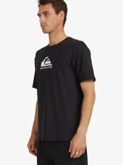 Quiksilver Rashguards|Solid Streak Short Sleeve Upf 50 Surf T-Shirt Black