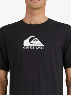 Quiksilver Rashguards|Solid Streak Short Sleeve Upf 50 Surf T-Shirt Black