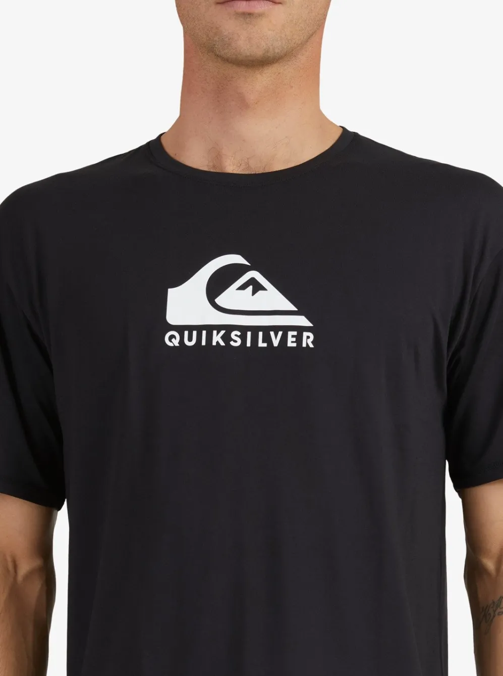 Quiksilver Rashguards|Solid Streak Short Sleeve Upf 50 Surf T-Shirt Black