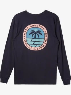 Quiksilver Tees|Solo Arbol Long Sleeve T-Shirt Navy Blazer