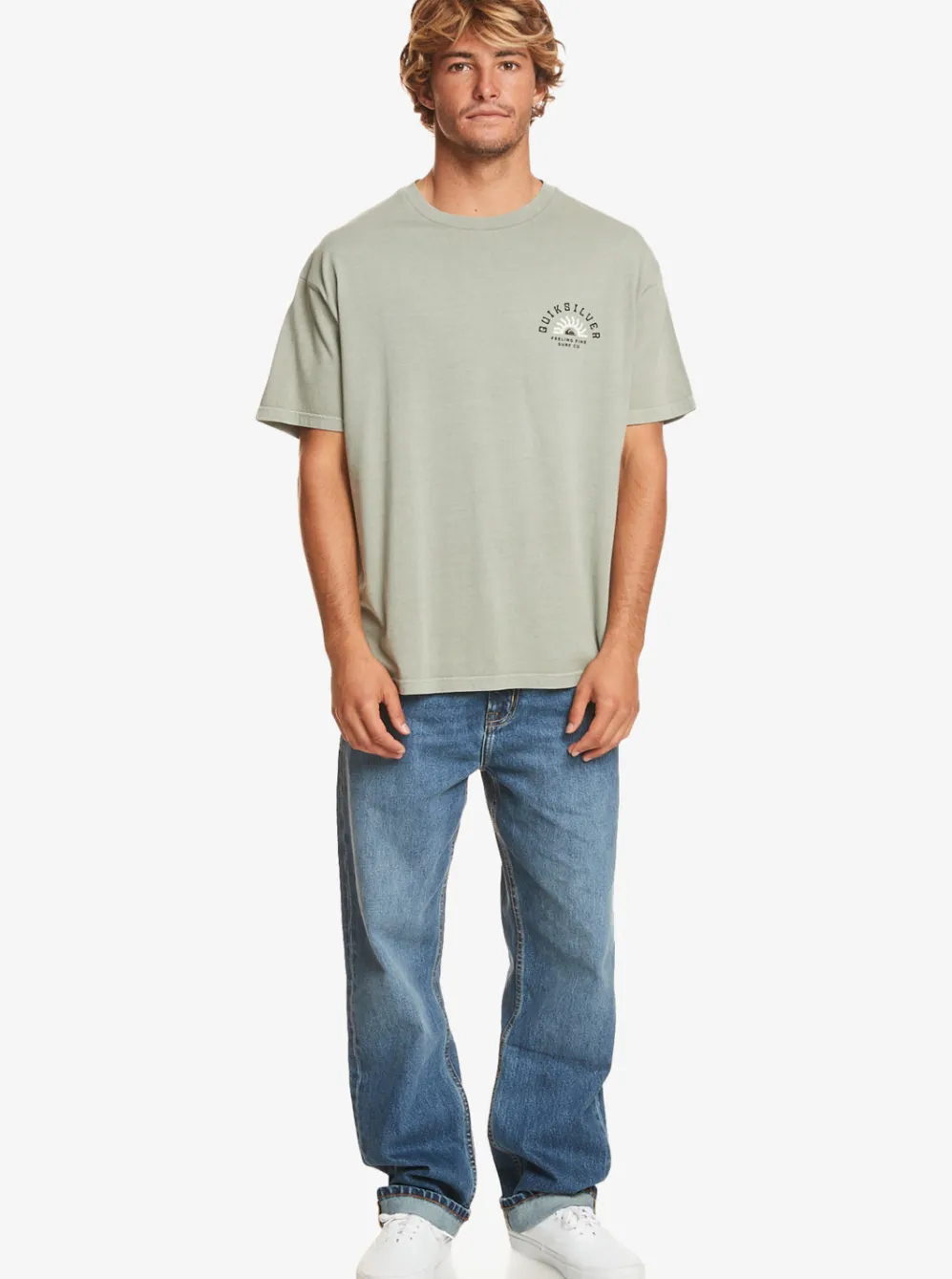 Quiksilver Tees|State Of Mind T-Shirt Iceberg Green