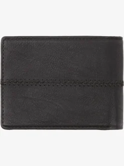 Quiksilver Wallets|Stitchy Tri-Fold Wallet Black Black