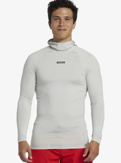 Quiksilver Rashguards|Storm Tripper Hooded Long Sleeve Surf Top Gray Violet