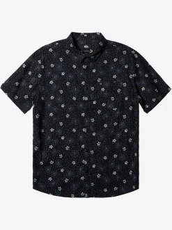 Quiksilver Shirts & Polos|Summer Petals Short Sleeve Shirt Black