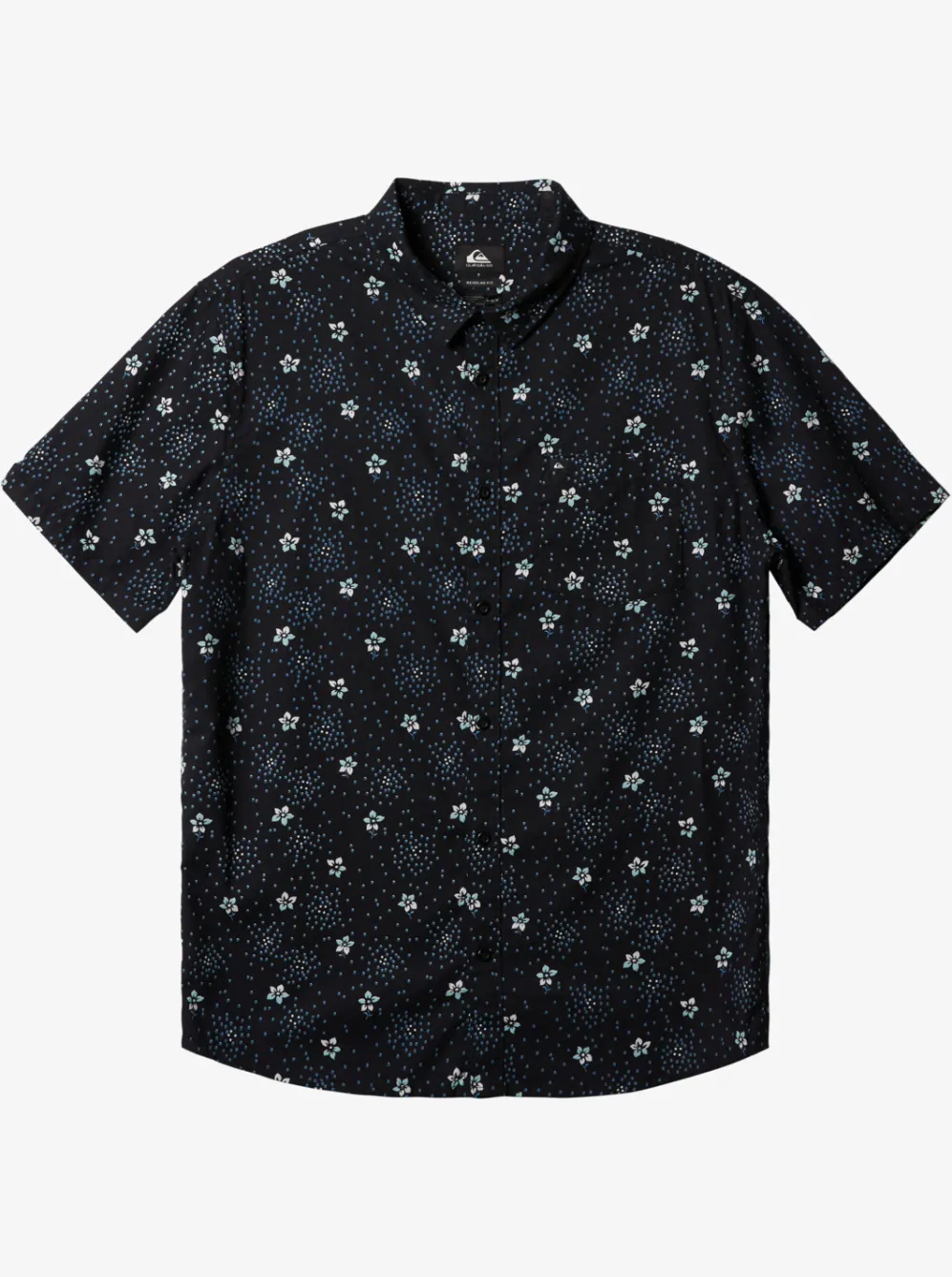 Quiksilver Shirts & Polos|Summer Petals Short Sleeve Shirt Black