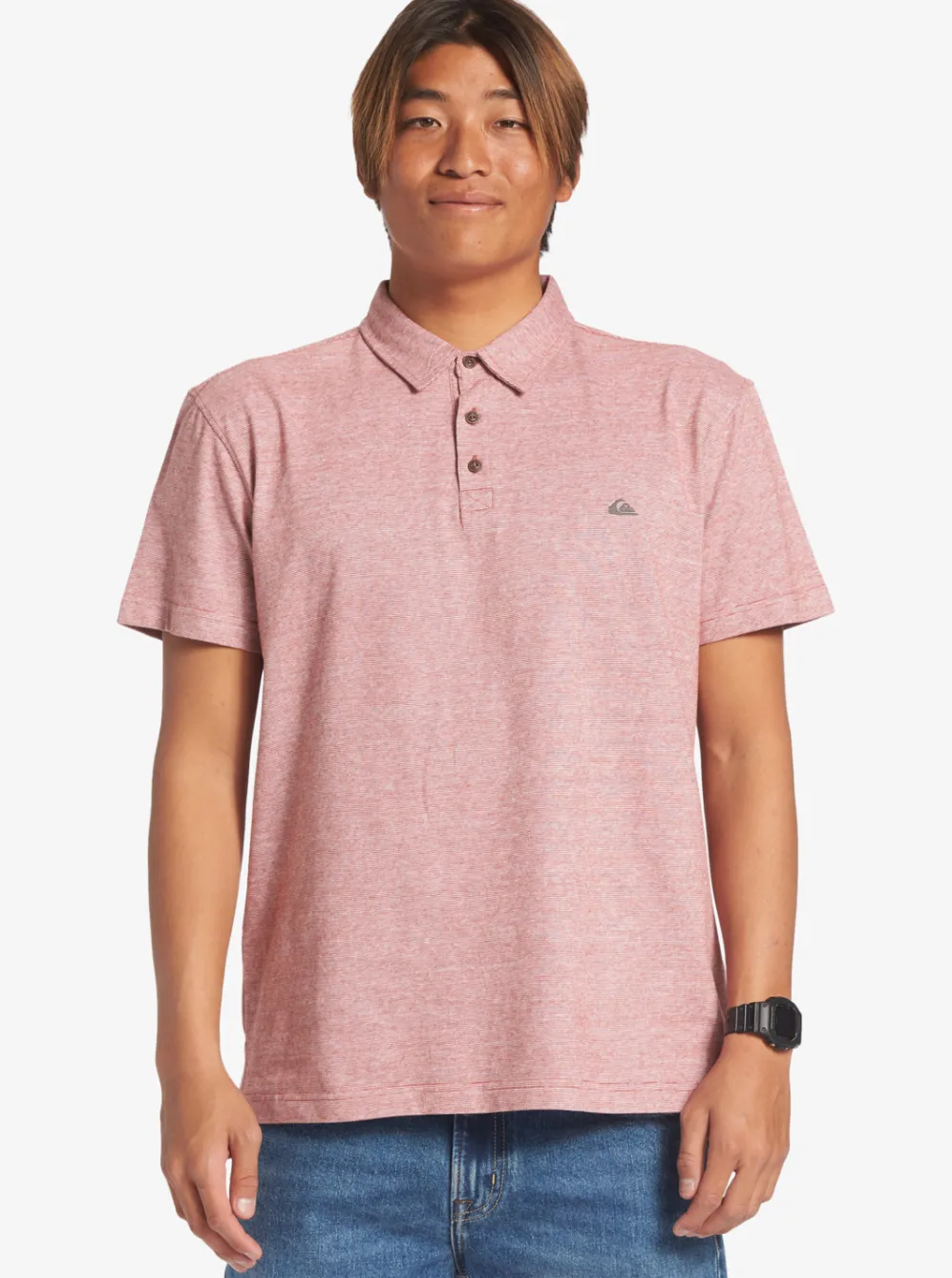 Quiksilver Shirts & Polos|Sunset Cruise Short Sleeve Polo Shirt Red Ochre