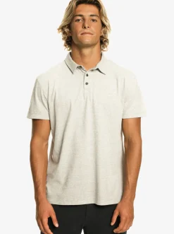 Quiksilver Shirts & Polos|Sunset Cruise Short Sleeve Polo Shirt Light Grey Heather
