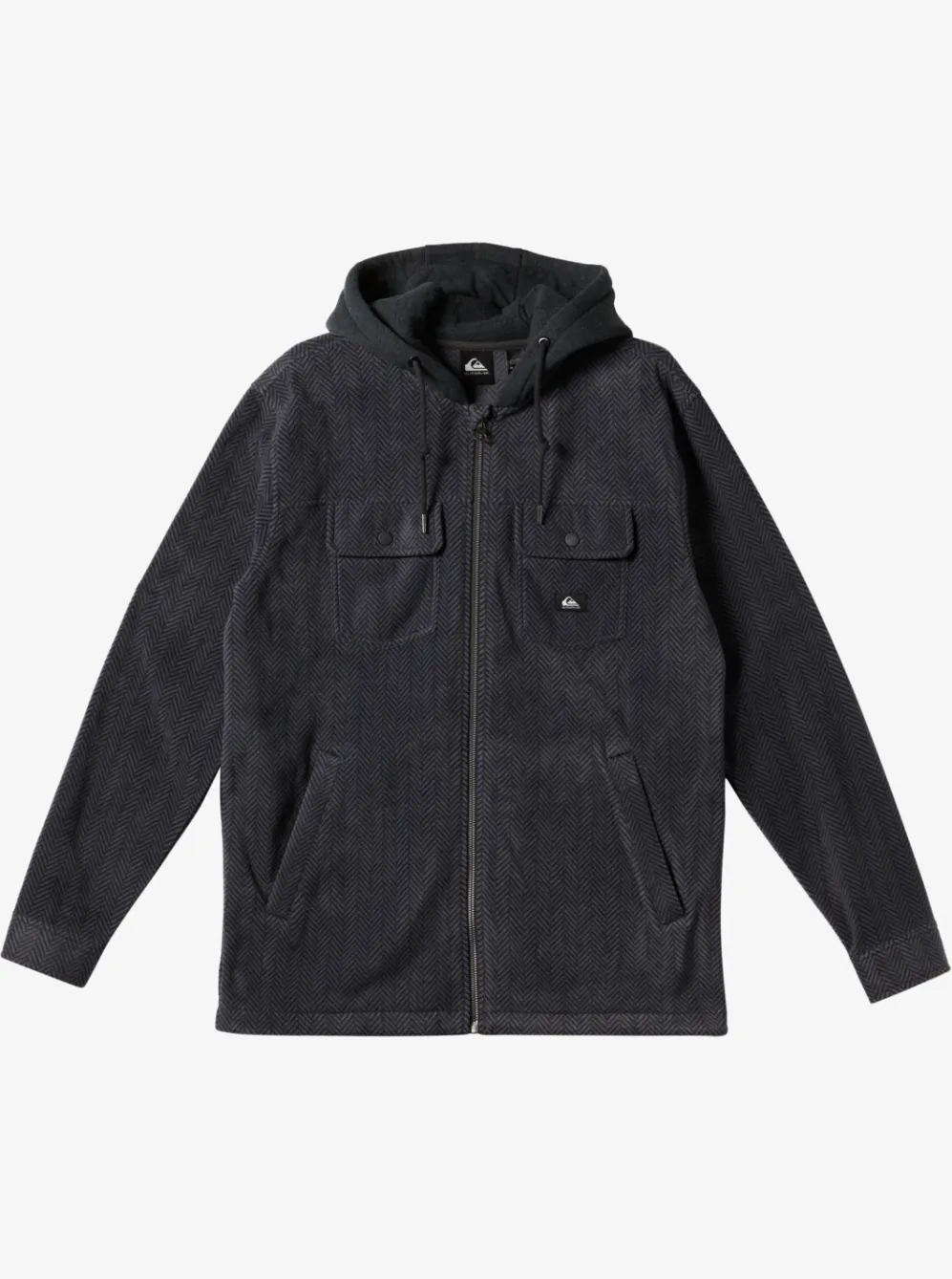 Quiksilver Sweatshirts & Hoodies|Super Swell Zip-Up Hoodie Black Super Swell