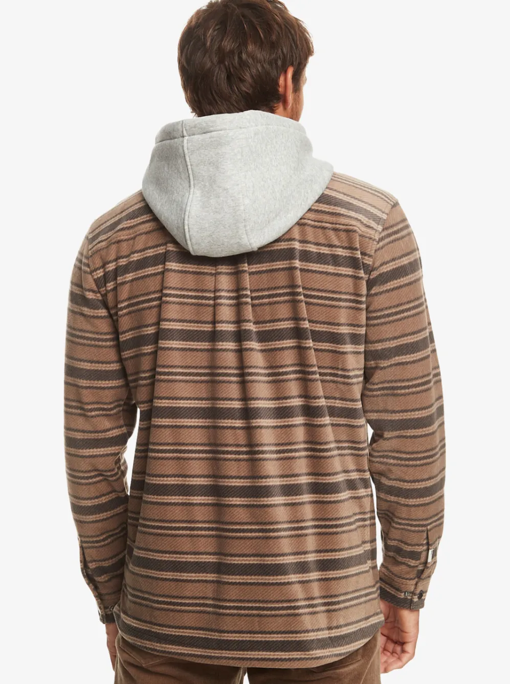 Quiksilver Sweatshirts & Hoodies|Super Swell Zip-Up Hoodie Major Brown Super Swell Plaid