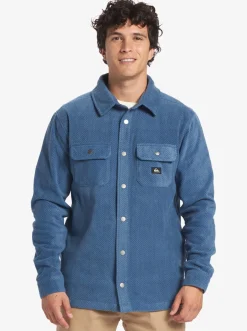 Quiksilver Shirts & Polos|Surf Days Long Sleeve Fleece Shirt Midnight Navy Surf Days