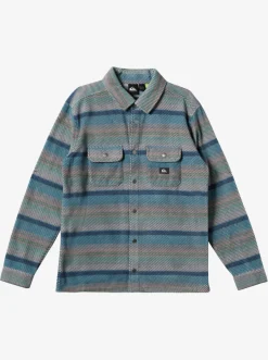 Quiksilver Shirts & Polos|Surf Days Long Sleeve Fleece Shirt Reef Waters Surf Days