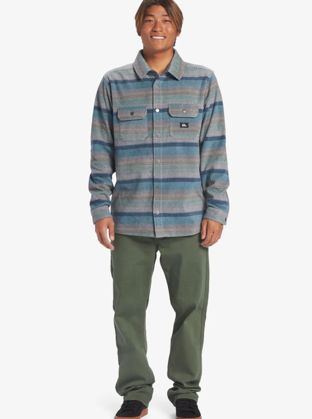 Quiksilver Shirts & Polos|Surf Days Long Sleeve Fleece Shirt Reef Waters Surf Days