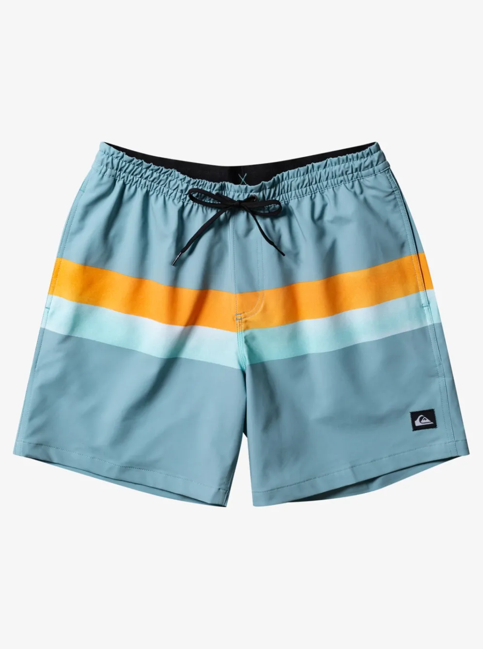 Quiksilver Elastic Waist|Surfsilk Air-Brush 17" Volleys For Men Cameo Blue