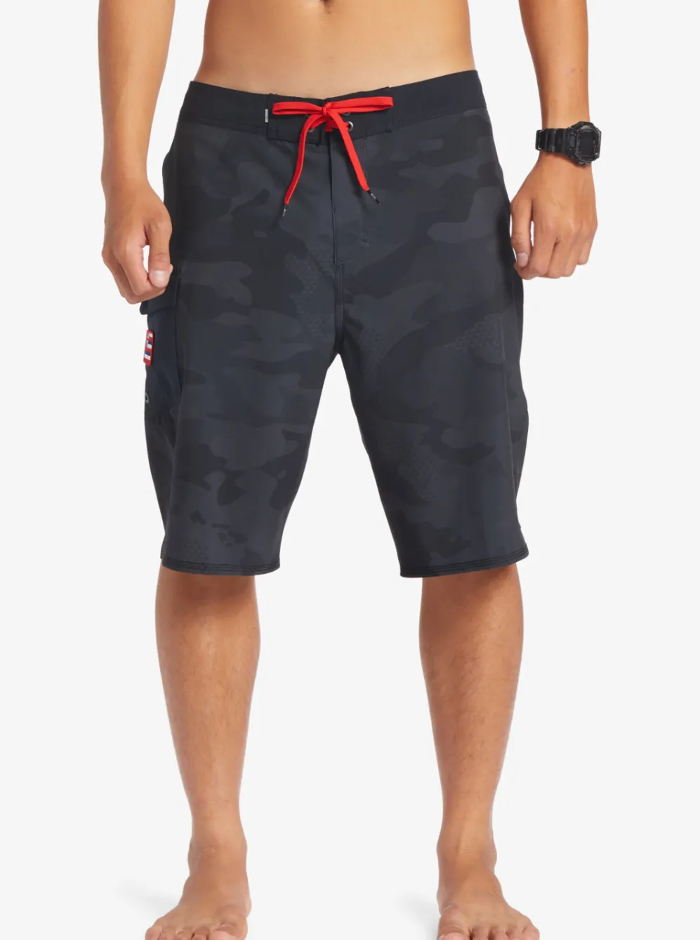 Quiksilver Shorts & Amphibians|Surfsilk Hawaii Camo 21 21" Boardshorts Black
