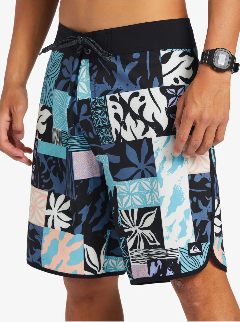 Quiksilver Shorts & Amphibians|Surfsilk Hawaii Scallop 19 19" Boardshorts Black