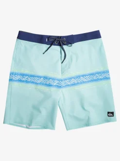 Quiksilver Boardshorts|Surfsilk Mesa Stripe 19" Boardshorts Pastel Turquoise