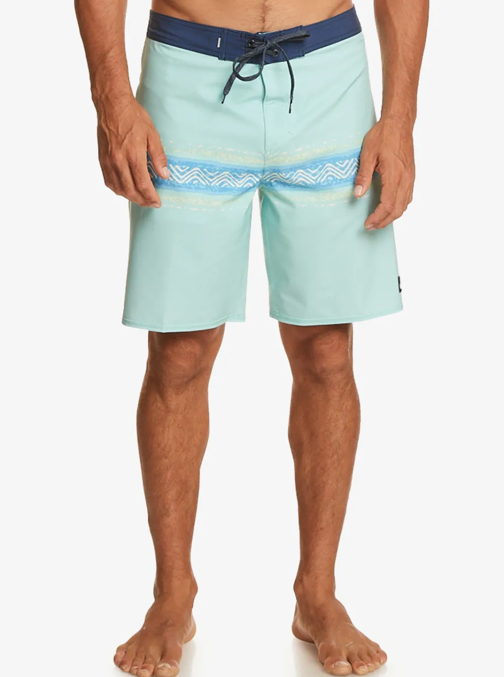Quiksilver Boardshorts|Surfsilk Mesa Stripe 19" Boardshorts Pastel Turquoise