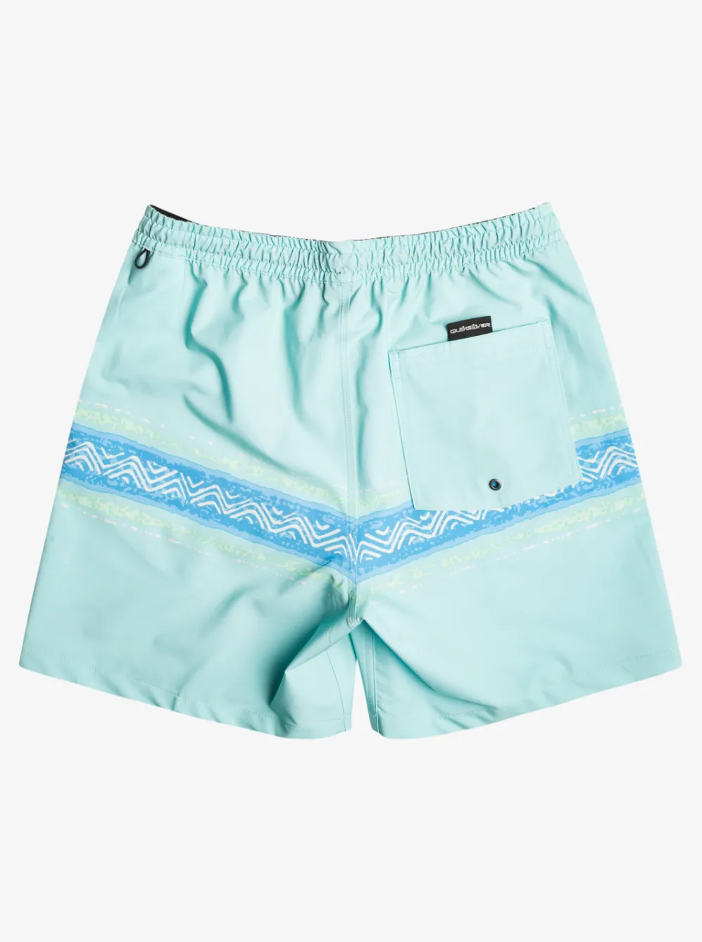 Quiksilver Elastic Waist|Surfsilk Mesa Stripe 17" Volleys Pastel Turquoise