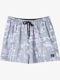 Quiksilver Elastic Waist|Surfsilk Mix 17" Volleys Iron Gate