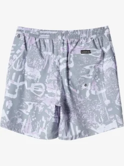 Quiksilver Elastic Waist|Surfsilk Mix 17" Volleys Iron Gate