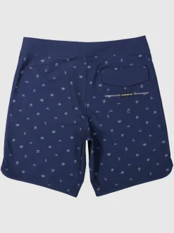 Quiksilver Boardshorts|Surfsilk Scallop 19" Boardshorts Naval Accademy