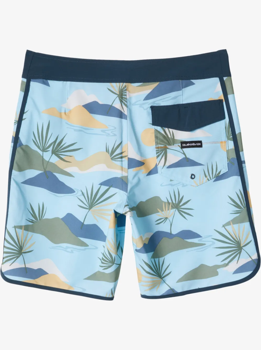 Quiksilver Boardshorts|Surfsilk Scallop 19" Boardshorts Sky Blue