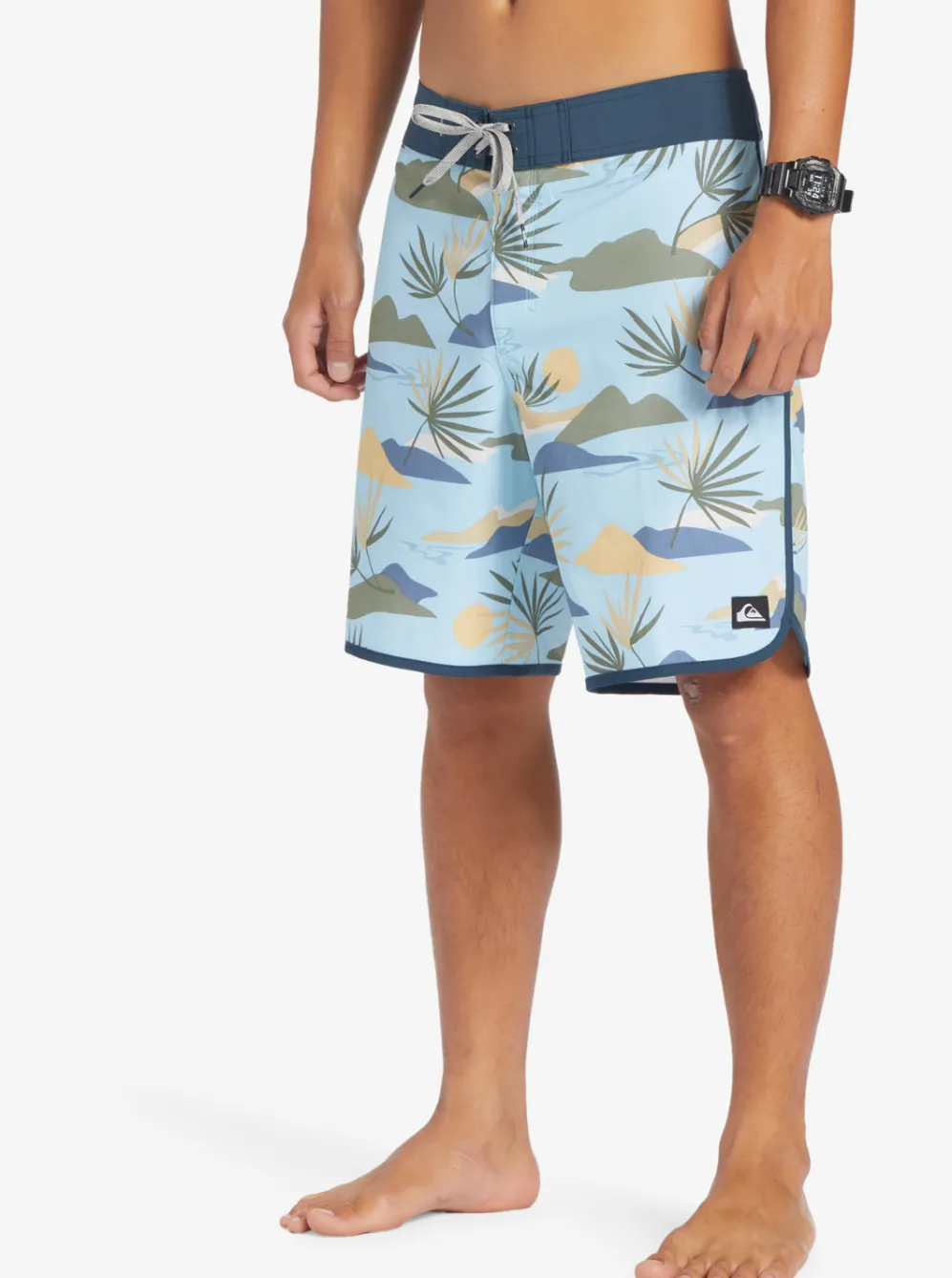 Quiksilver Boardshorts|Surfsilk Scallop 19" Boardshorts Sky Blue