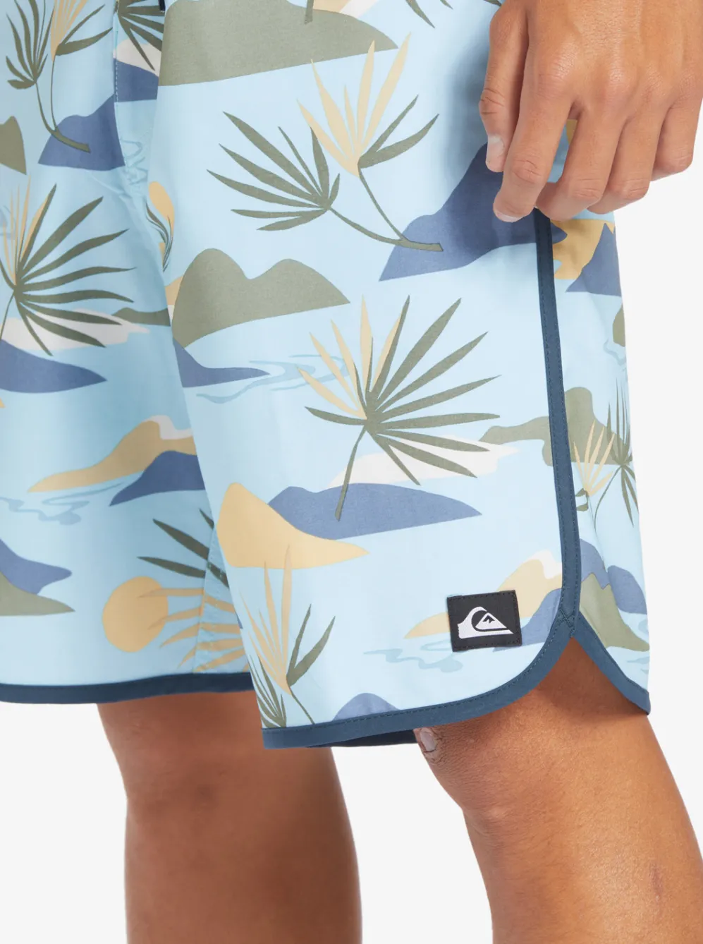 Quiksilver Boardshorts|Surfsilk Scallop 19" Boardshorts Sky Blue
