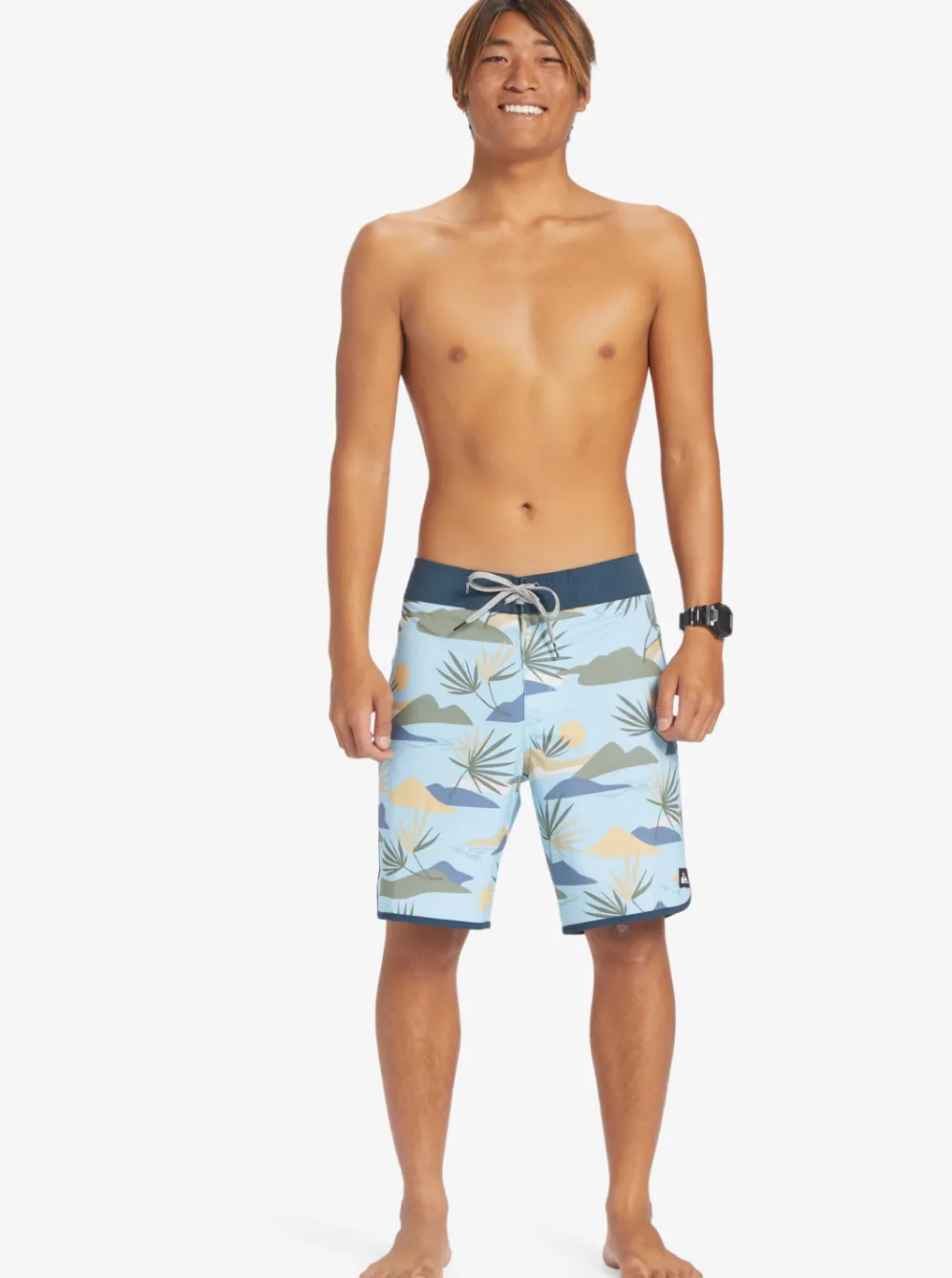 Quiksilver Boardshorts|Surfsilk Scallop 19" Boardshorts Sky Blue