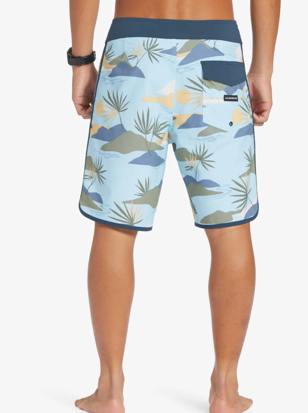 Quiksilver Boardshorts|Surfsilk Scallop 19" Boardshorts Sky Blue