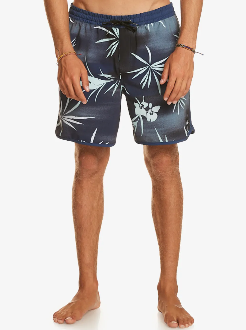 Quiksilver Elastic Waist|Surfsilk Scallop Volley 17" Volleys Naval Accademy