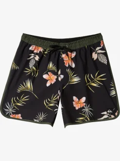 Quiksilver Elastic Waist|Surfsilk Scallop Volley 17" Volleys Black