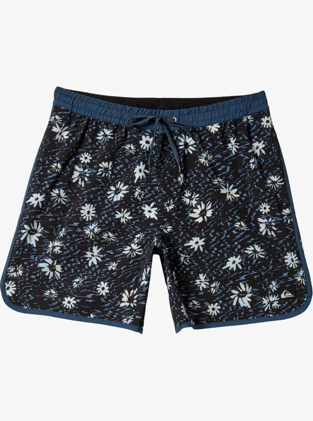 Quiksilver Elastic Waist|Surfsilk Scallop Volley 17" Volleys Midnight Navy